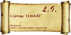 Liptay Ildikó névjegykártya